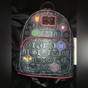 Loungefly Marvel Embossed Symbols Mini Backpack
